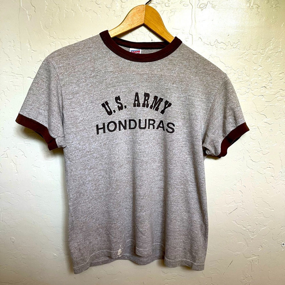 VINTAGE U.S. Army Honduras Ringer T